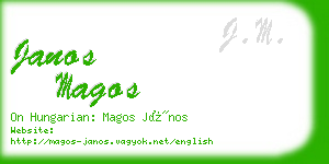 janos magos business card